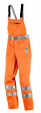  - Výstražnou protipořezové kalhoty s náprsenkou oranžová / 118