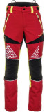  - Pritiporezové kalhoty Timbermen Allround červená-žlutá / S
