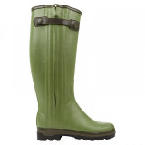  - Le Chameau Damen-Gummistiefel Chasseur Cuir Prestige, Farbe vert vierzon. Größe 36. vert vierzon / 37