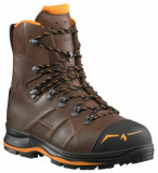  - Haix Schnittschutzstiefel Trekker Mountain 2.0, Farbe braun-orange. Größe 5,5. hnedo-oranžová / 3,5